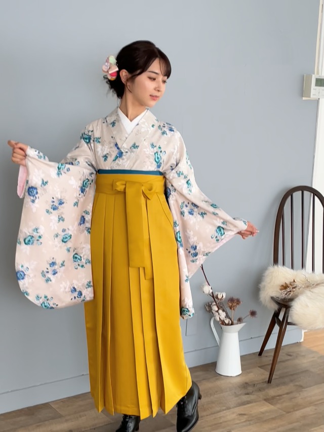 キョウエツ袴 KYOETSU 袴 卒業式 小学校 女の子 袴4点セット 華やか AD