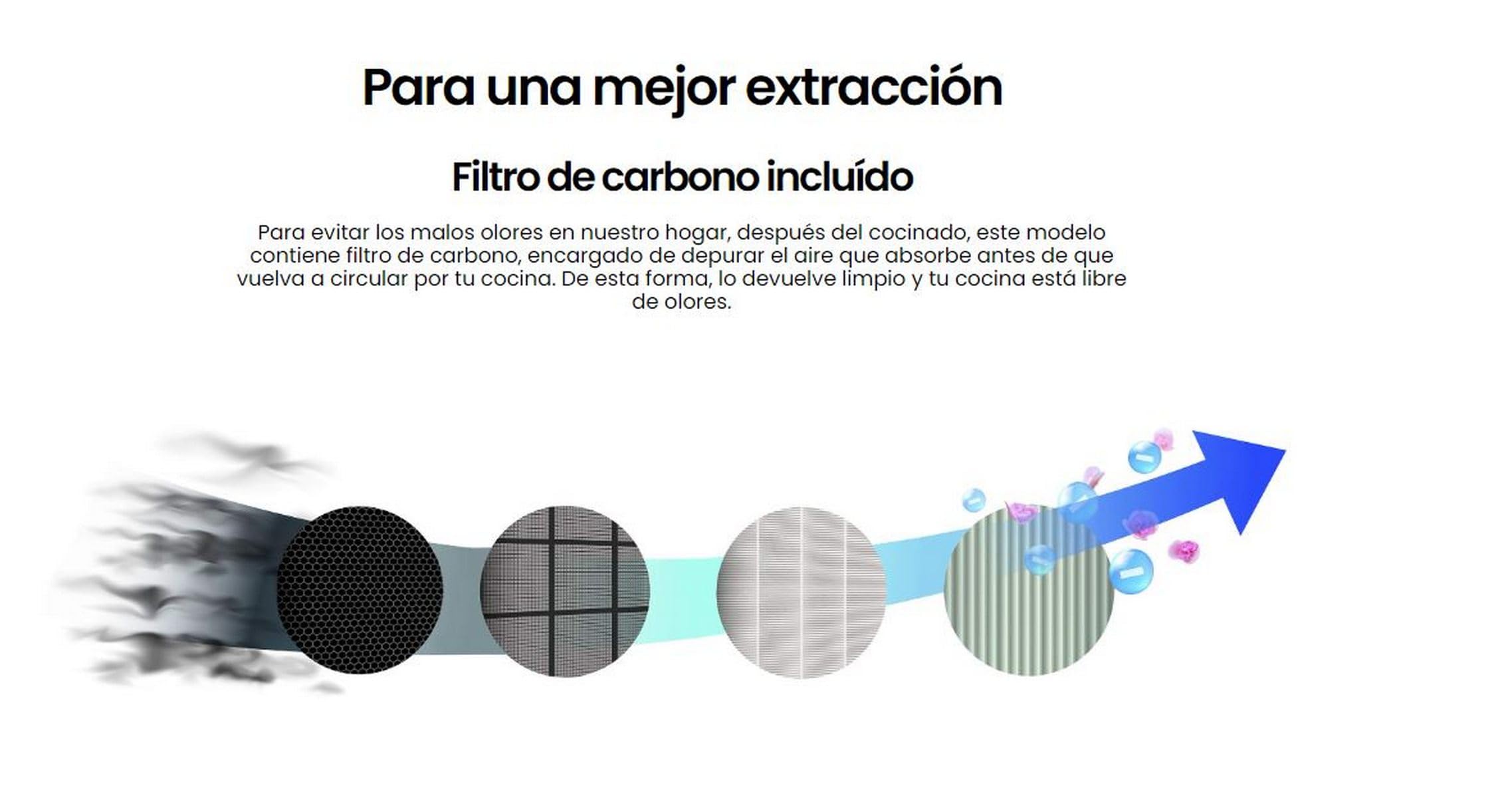 CAMPANA EXTRACCION ISLA CMPT-ISH99X INFINITON (90cm, 800m³/hC de extraccion, Campana tipo ISLA, Luces LED, 3 Niveles de potencia, Filtro de aluminio, Tocuh Panel, 67dB)