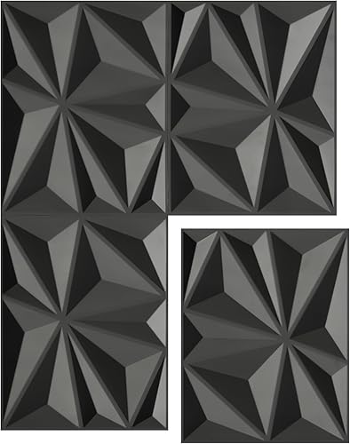 WOWSTAR Paquete de 24 paneles de pared 3D de 31 pies cuadrados para decoración de pared interior para sala de estar, dormitorio, 11.81 x 15.75