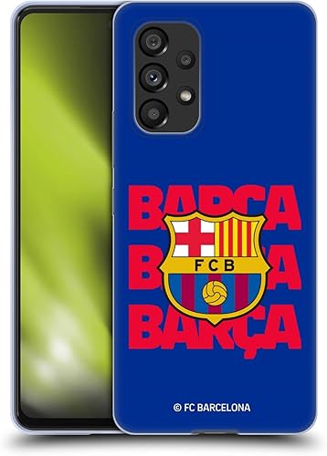Head Case Designs Officially Licensed FC Barcelona Barca Crest Graphics Soft Gel Case Compatible with Samsung Galaxy A53 5G (2022)