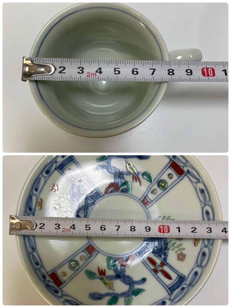 古伊万里有田焼 2枚 送料無料】有田焼 【復刻古伊万里】錦色絵銘々皿14㎝ ｜大慶