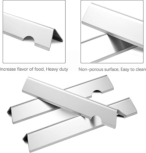 Miniatura 5 de Piezas de repuesto para parrilla, barras aromatizantes, deflector de calor para Weber Genesis II Piezas de parrilla GS4 GBS 66794 Barras de sabor