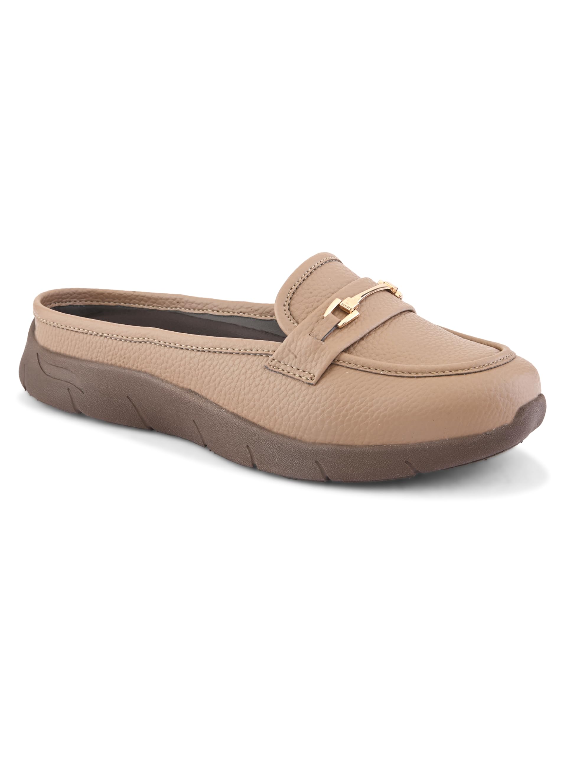 Women's Loafers Solid Slip-On Formal Shoes for Women with PU Upper & EVA Soft Cushioned Footbed | Lightweight, Comfortable & Stylish Office Footwear