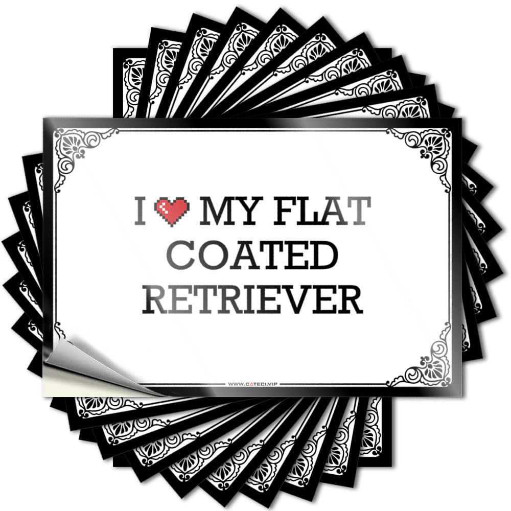 I Love My Flat Coated Retriever Southern Beer - Funny Sticker Cover Removable Vinyl Decal(6X9CM)