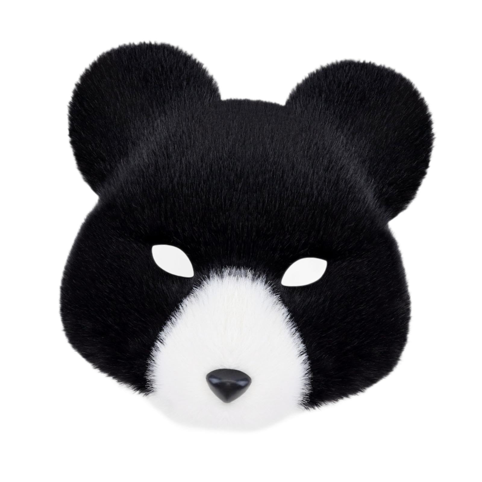 MERISHOPP®Animal Mask Props Realistic Face Mask for Night Club Stage Performance Holiday Black White|Clothing, Shoes & Accessories|Costumes, Reenactment, Theater|Accessories|Masks & Eye Masks-image-22