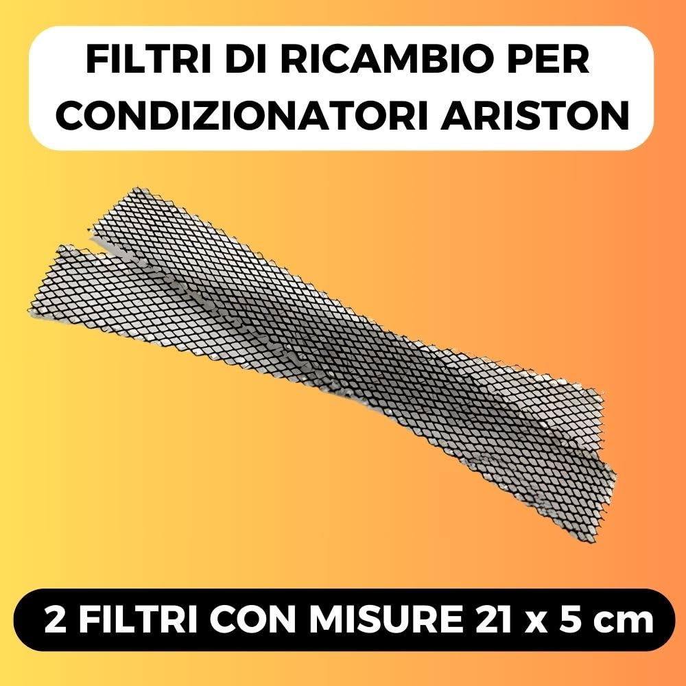 2 Filtri Condizionatore (210x50mm) Filtro Aria Condizionata, Ricambi Climatizzatore, Condizionatori, Filtri Sostitutivo per ARISTON A-MW 07 09 12CBN/HBN A-DW 07 09 12 CAN/HAN TRI/QUA A-IMW 10 12 HX