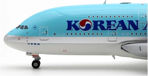 Miniatura 5 de Modelo de avión a escala 1400 para Korean Air Skyteam Airbus A380 Modelo de avión de aleación con soporte para exhibición para aviones Exquisito
