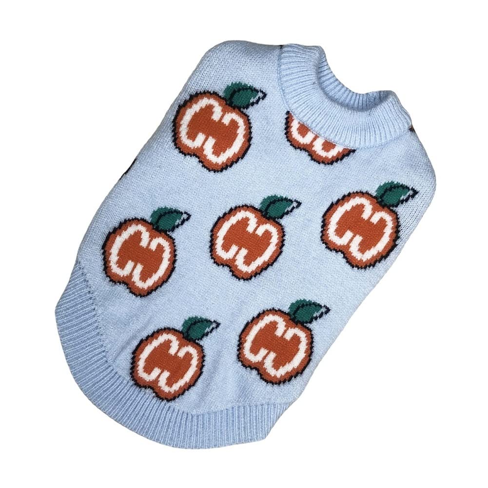 Animal de compagnie chien sweat pull tricots pull cerise motif petit chien confortable vacances Yorkshire Aidez votre chiot à rester au chaud