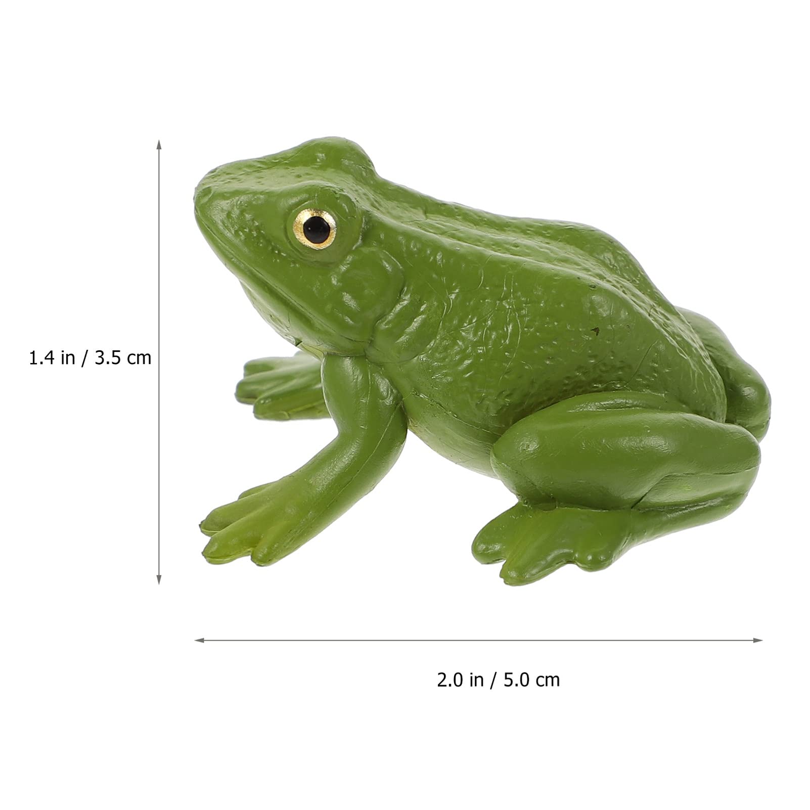NUOBESTY Kids Plastic Frog Toy – Animal Model For Garden Flowerpots, Playtime & Learning