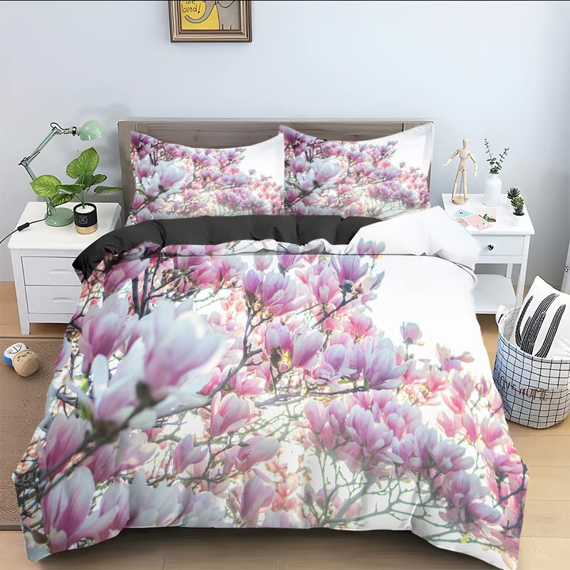 Housse de couette 160x200 microinfre blanche avec 2 taies d'oreiller