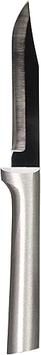Rada Cubiertos - Cuchillo de pelar diario con hoja de acero inoxidable con aluminio, fabricado en Estados Unidos, 6-34 pulgadas, mango plateado,