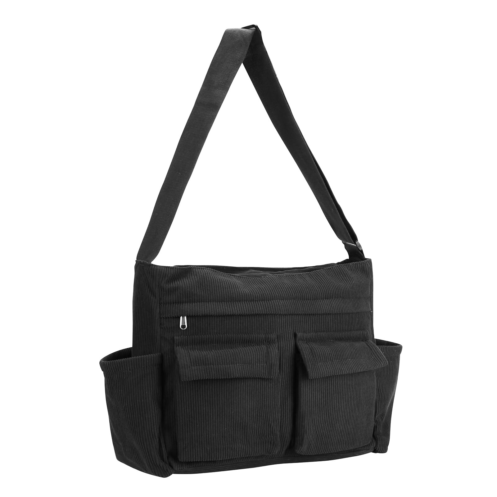 RTGNEI Corduroy Messenger Bag for School Satchel Tote Bag Women/Men Hobo Bags