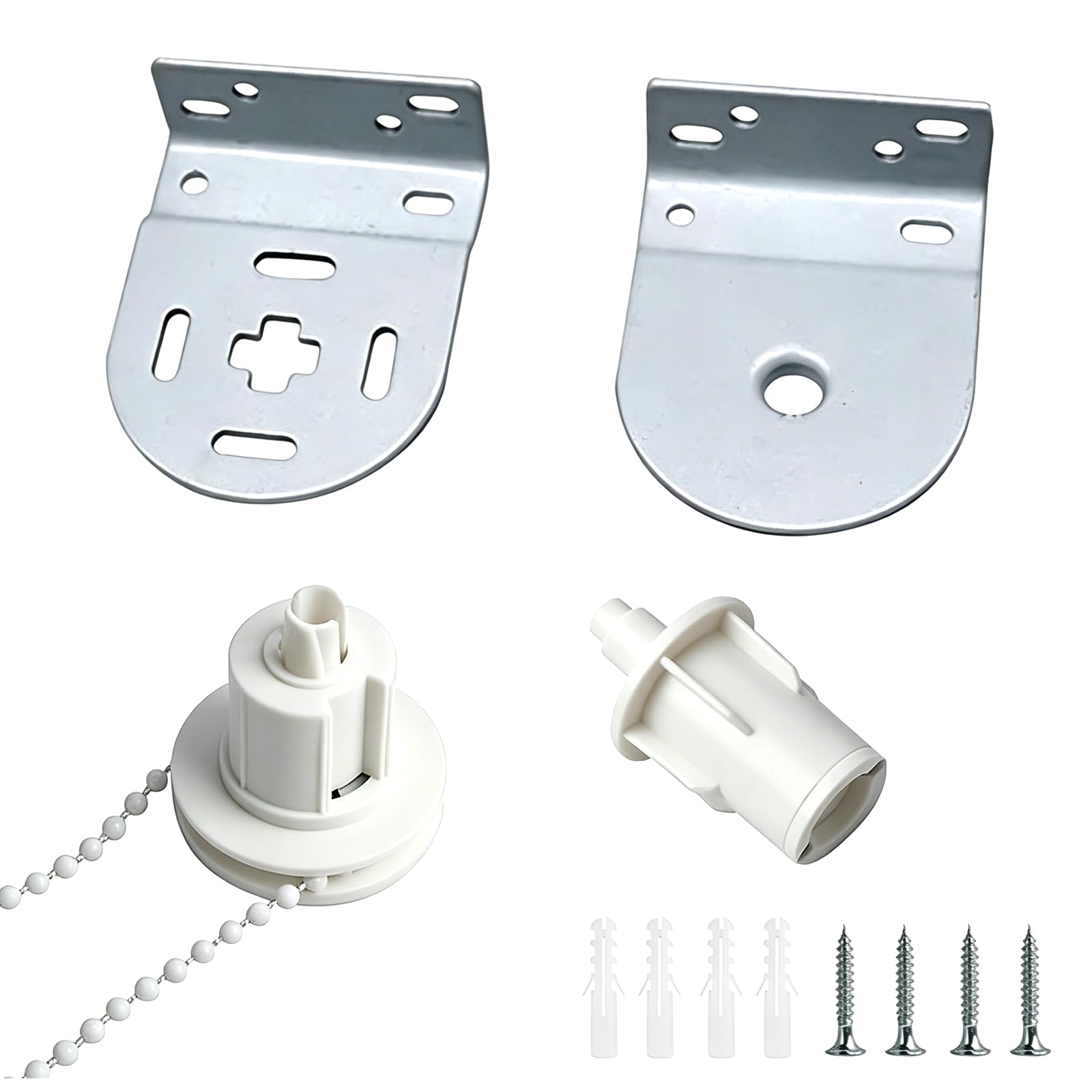 32MM Roller Blind Brackets,Roller Blind Fittings,Roller-Shutter Head Controller with Clutch,for Blackout,Property Managers,Handymen,Blinds Repair Kit,Quick Installations,Office Retrofit