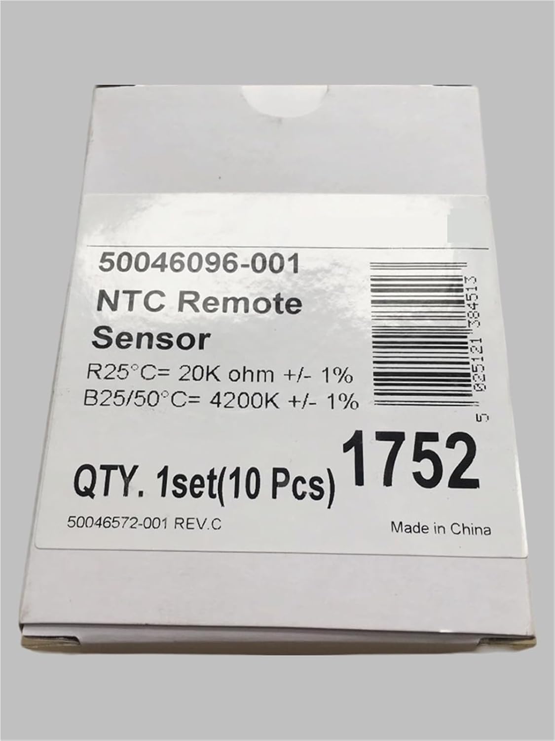 Temperature Probe NTC20K Output 50046096-001 Temperature Sensor