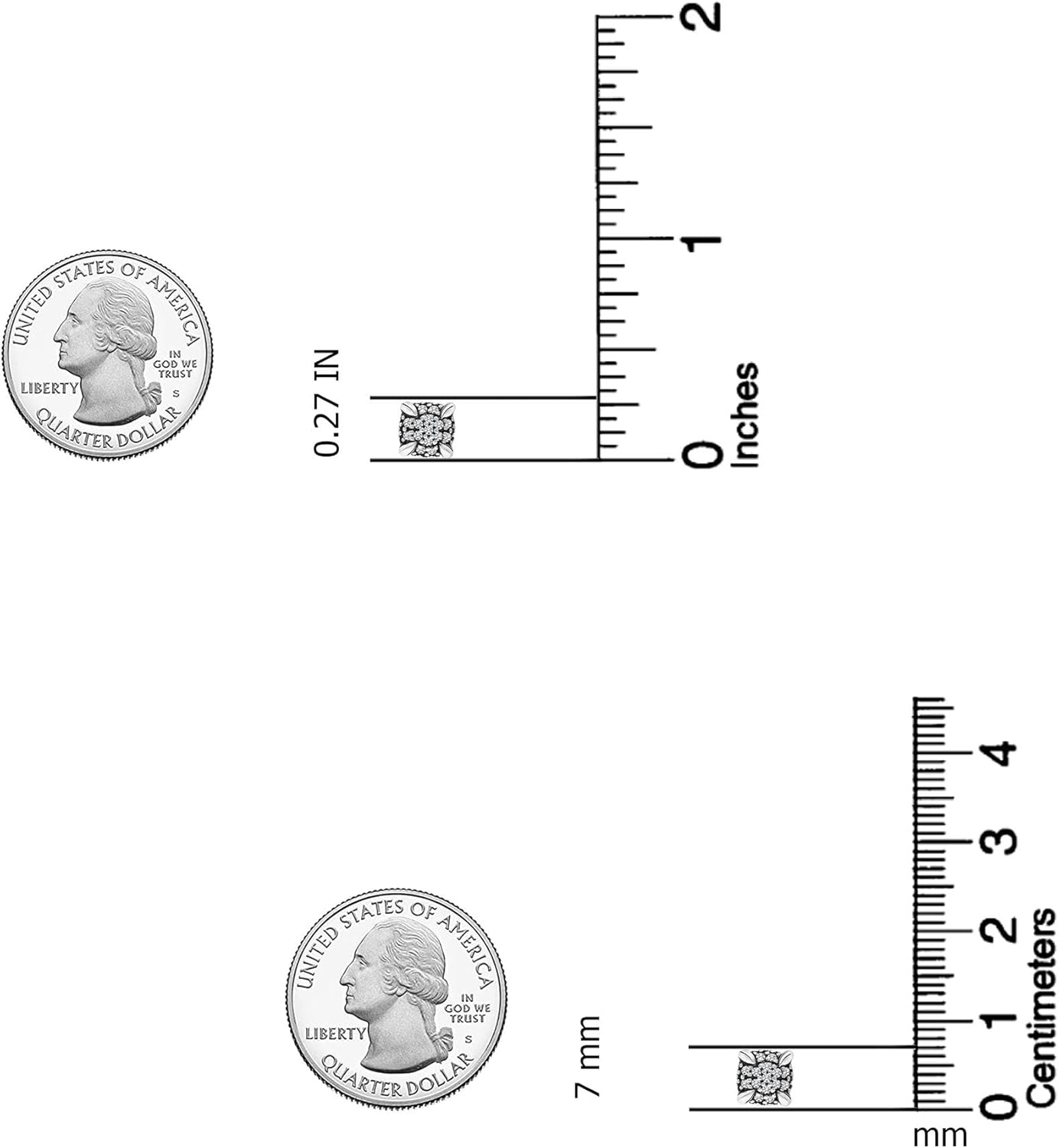 LeCalla 925 Sterling Silver Stud Earrings | Cubic Zirconia Stud Earrings for Women | Birthday Gifts Jewelry - Image 5