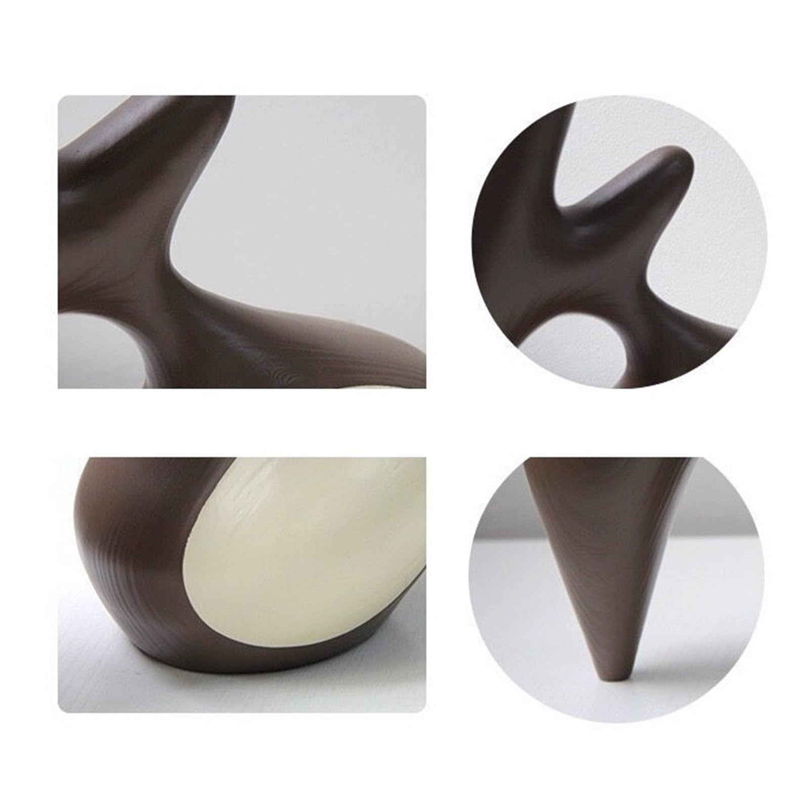 Obra de Arte Modern Minimalist Geometric Wood Grain Ornament For Living Room Desktop Home Decoration Estatua