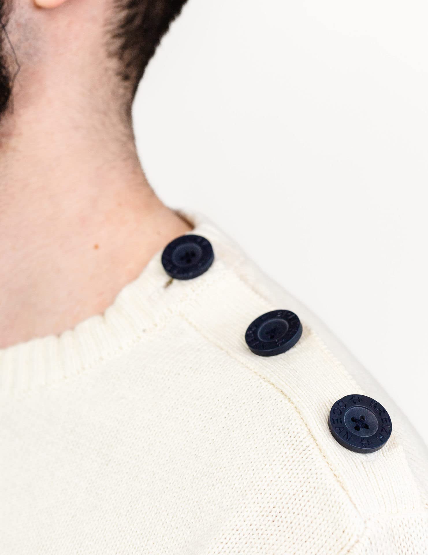 Breizh Ocean - Pull Marin Homme Rayé ou Uni - du XS au 4XL - Création Française Bono - Pull Homme Hiver - Vêtement Marin pour Homme