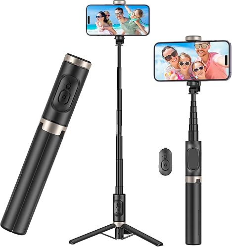 Trípode de palo selfie con control remoto trípode de aleación de aluminio mini trípode extensible plegable compatible con iPhoneAndroid viajes