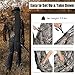 LDAILY Moccha Hunting Blind, 2-Panel Pop Up Deer Blind w/ 3 Shoot Through Ports, 2 Storage Pockets, Carry Bag, Portable Hunting Tent, 360 See Through Ground Blind for Deer & Turkey Hunting