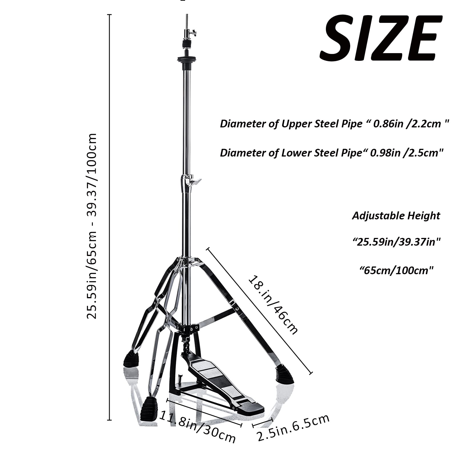 Supporto per charleston, supporto per Hi-Hat, Hi hat stand (V-CC-FK11)