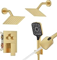 Vista 19 de IRIBER - Sistema de ducha de lluvia con cabezal de ducha fijo y de mano de alta presión