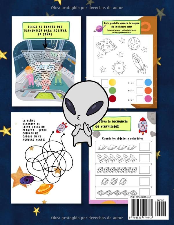 Miniatura 2 de Laberintos y mucho más Aventuras en el Espacio para Niños y Niñas de 4 a 9 Años (Infantil y preescolar) Libro de Actividades y Cuaderno para ...