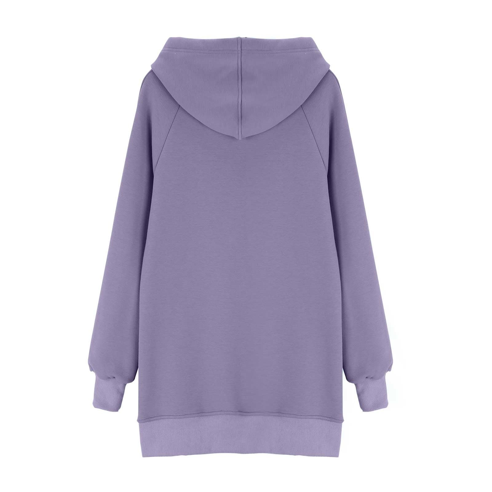 Termica Donna Con Cappuccio - Tunica Da Donna Manica Lunga Top Morbida