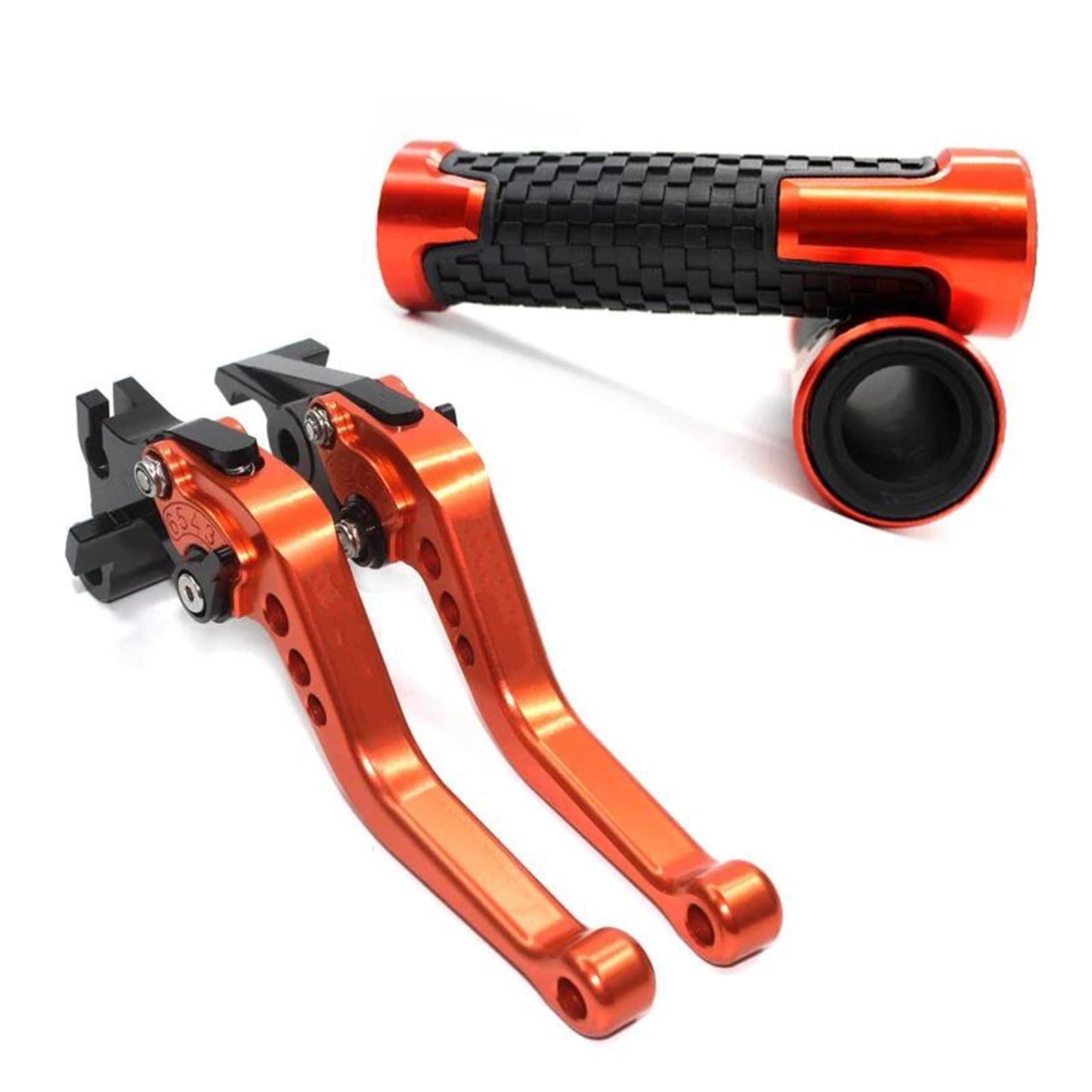 Usqbuzhhk Orange-A Brake Clutch Lever Motorcycle Brake Clutch Levers Adjustable For Yzf-R6 Yzf R6 Yzfr6 2005-2016(Orange-A)