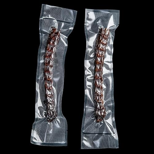 Miniatura 10 de Bolsas transparentes al vacío para guardar alimentos, bolsa selladora al vacío con parte superior abierta, bolsa selladora al vacío en relieve,