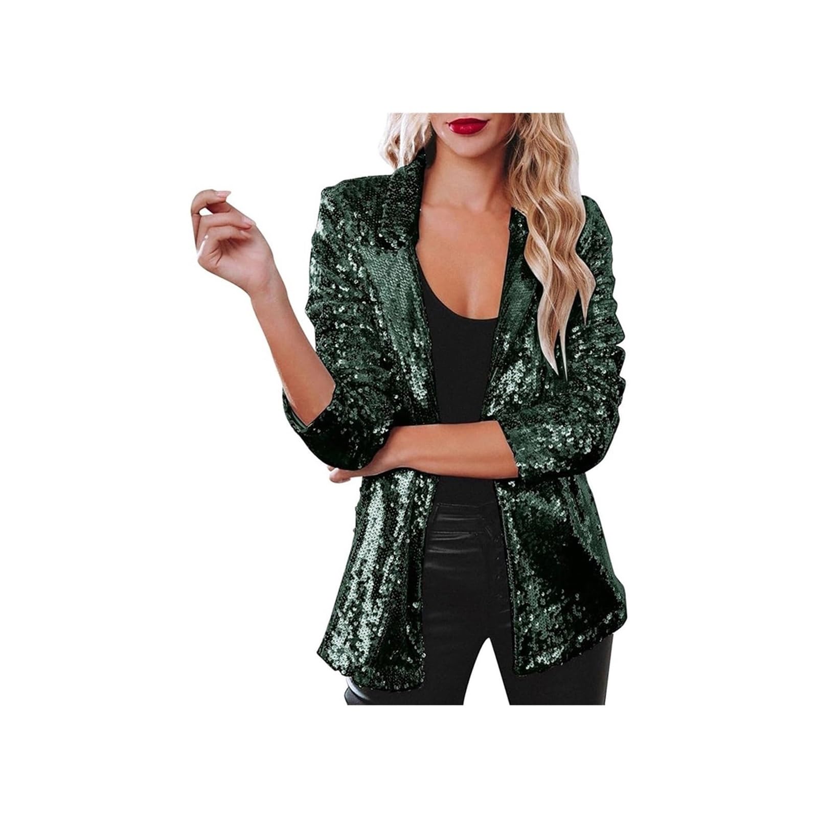 Veste à paillettes femme pour soirée disco chic du S au 3XL