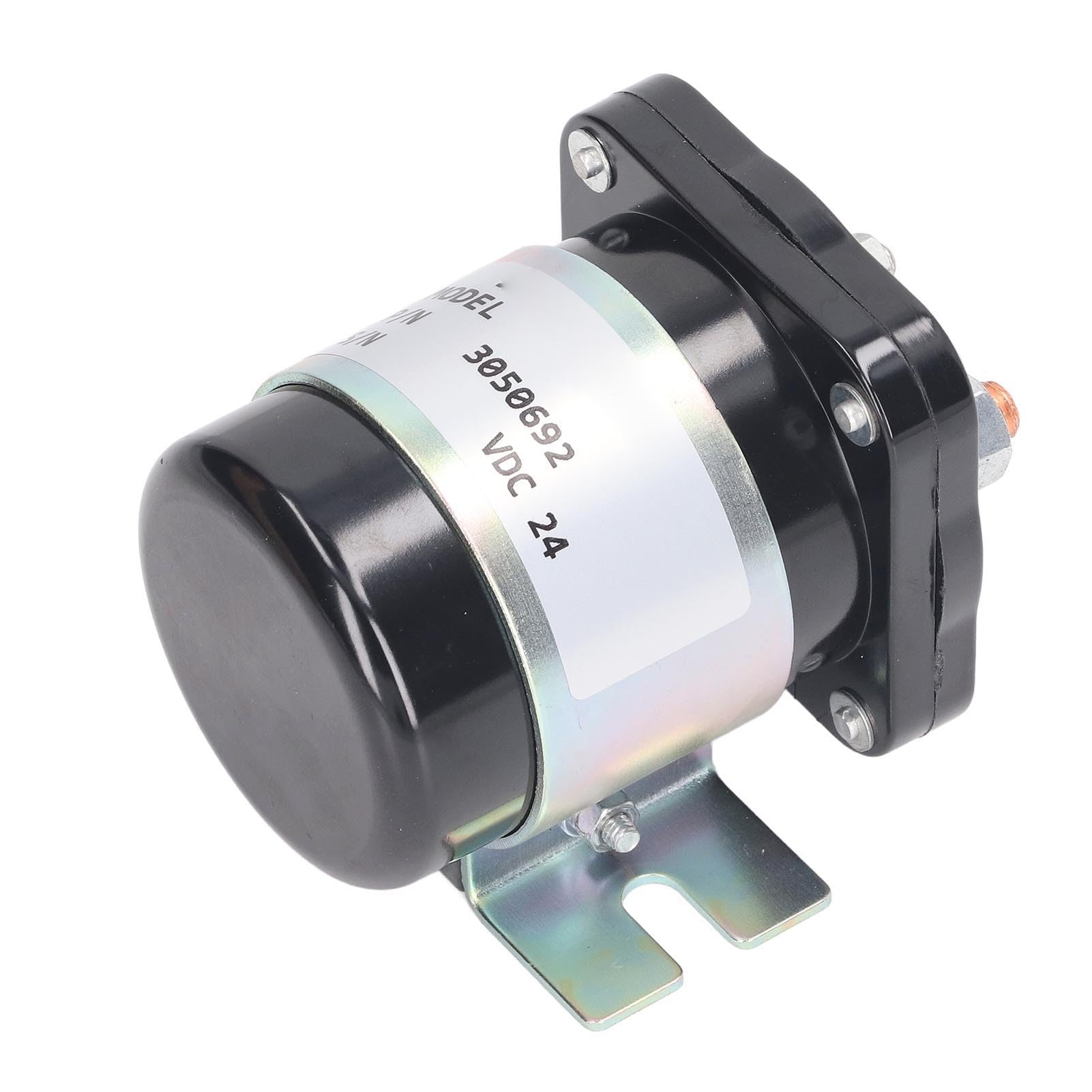 Relé automotriz de alta corriente 200 A, 24 V, con carcasa ABS retardante de llama y bobina de latón, ideal para aplicaciones industriales y vehiculares
