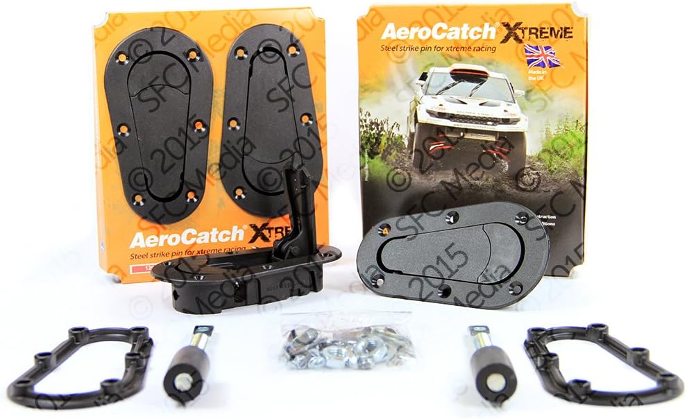 AeroCatch 120-4000 Xtreme Plus Flush Hood Latch and Pin Kit - Black
