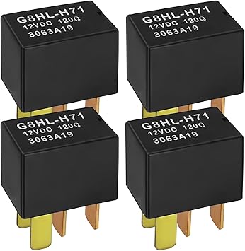 Relay G8HL-H71 Pack of 4, Automotive Relay 12VDC 39794-SDA-A03 39794-SDA-A05 - Compatible for 2003-2014 Accord 2006-2014 Civic 2007-2014 Acura MDX CR-V