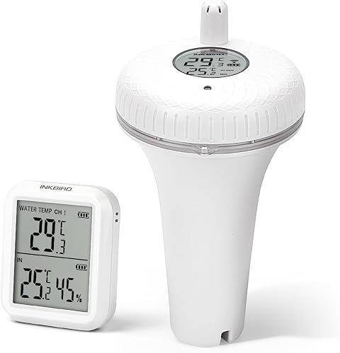 Inkbird IBS-P01R Wireless Floating Pool Thermometer, White