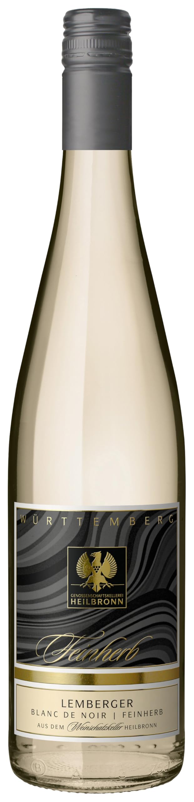 WZG GK Heilbronn Heilbronner Lemberger Blanc de Noir Qw Feinherb (1 x 0.75 l)(Das Design kann variieren.)