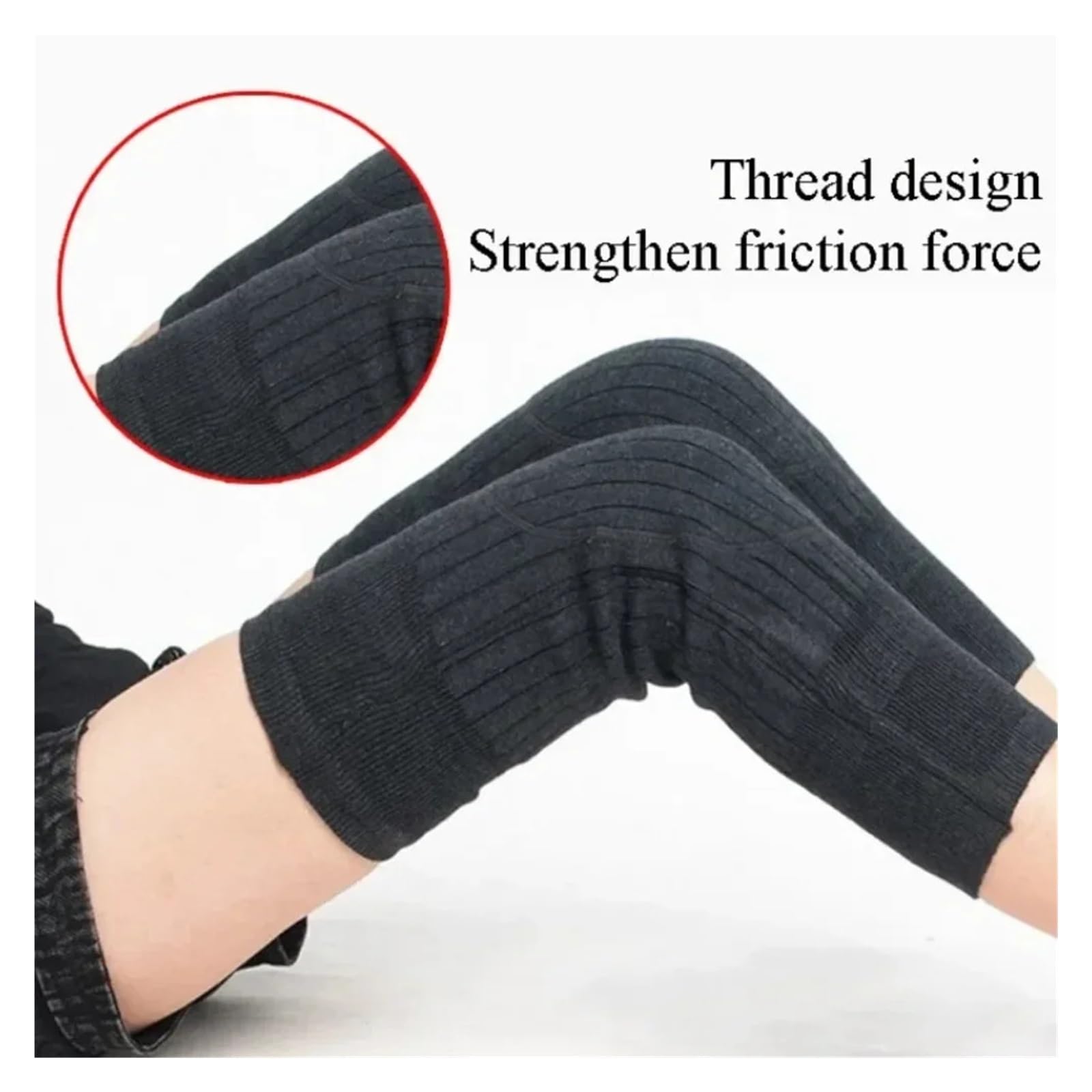 Rodilleras Deportivas Antideslizantes, Soporte y Calentadores para Invierno, universales para Personas Mayores, para Mantener Las piernas Calientes y con protección de Terciopelo Grueso.