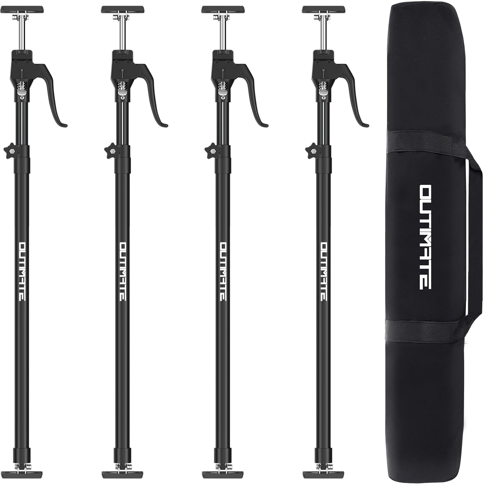 Third Hand Support Pole Heavy Duty, Cabinet Jacks for Installing Cabinets with 200 LBS Capacity and Expand from 23-3/5 to 45-3/10 in, 4-PC — Amazon image 11