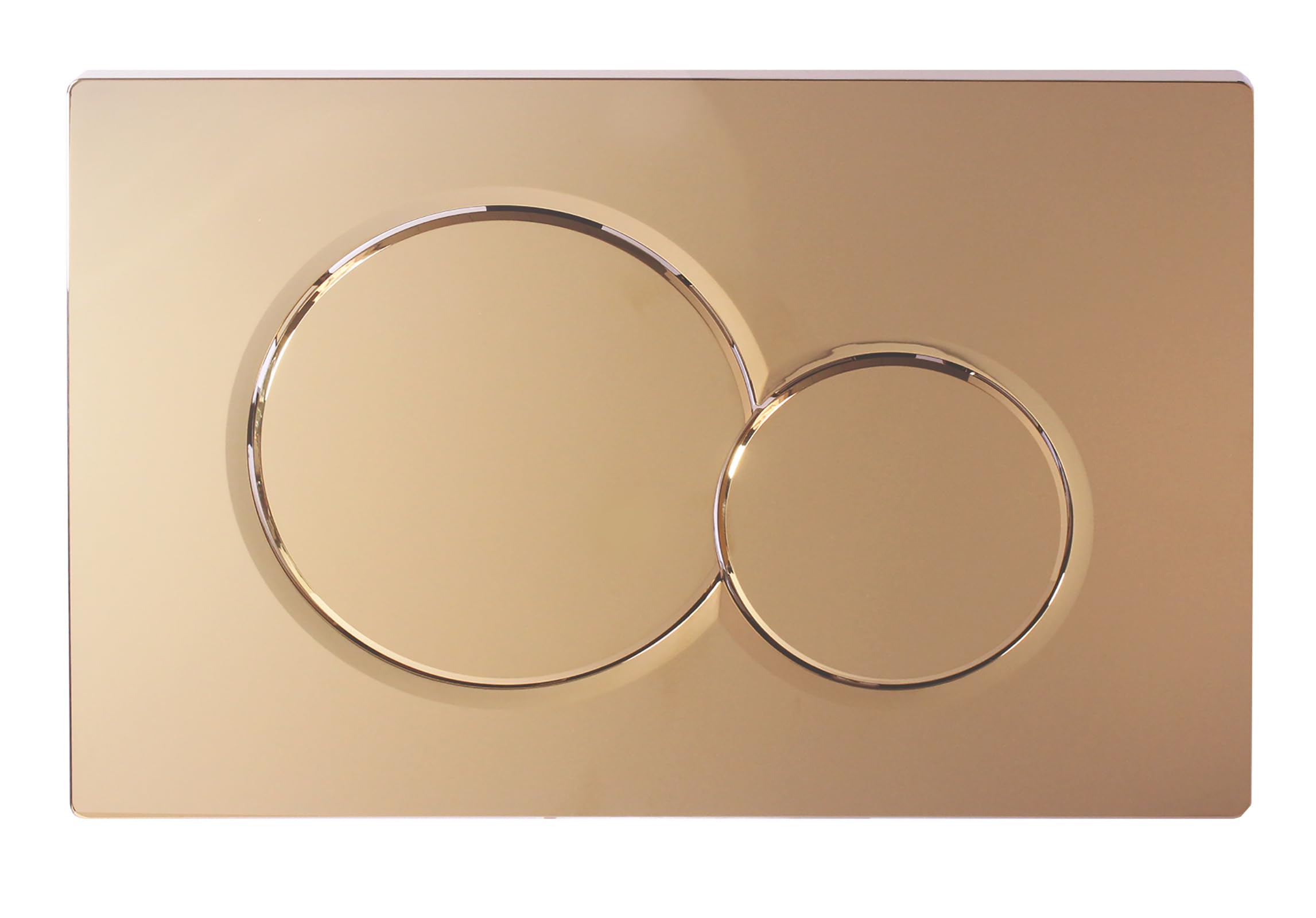 Piastra attuatore a doppio scarico compatibile con Geberit 115.770.46.6 Piastra attuatore per sciacquone WC Sigma01, oro lucido