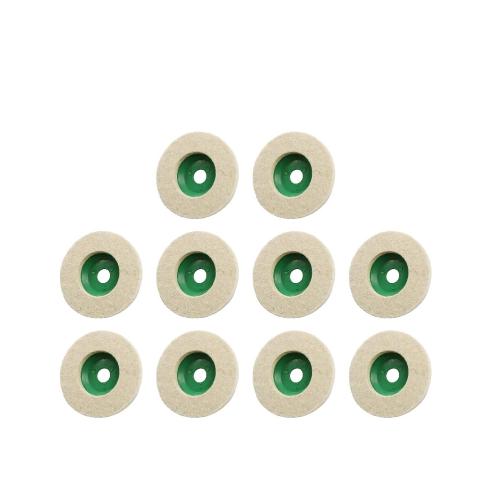Polierscheibe für Tischschleifmaschine 5/10 Stück Polier- und Schleifscheiben aus Wollfilz, 100 mm, for Winkelschleifer, geeignet for Metall, Marmor, Keramik(10pcs)