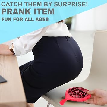 Self Inflating Whoopee Cushion - Colour Sent at Random, Novelty Prank Item, Fart Noise Jokes, Ideal Joke Gift or Stocking Filler for Girls and Boys, Party Bag Fillers for Kids