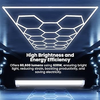 Amazon.com: Neatfi LED Hexagon Garage Light, 69,600 Lumens
