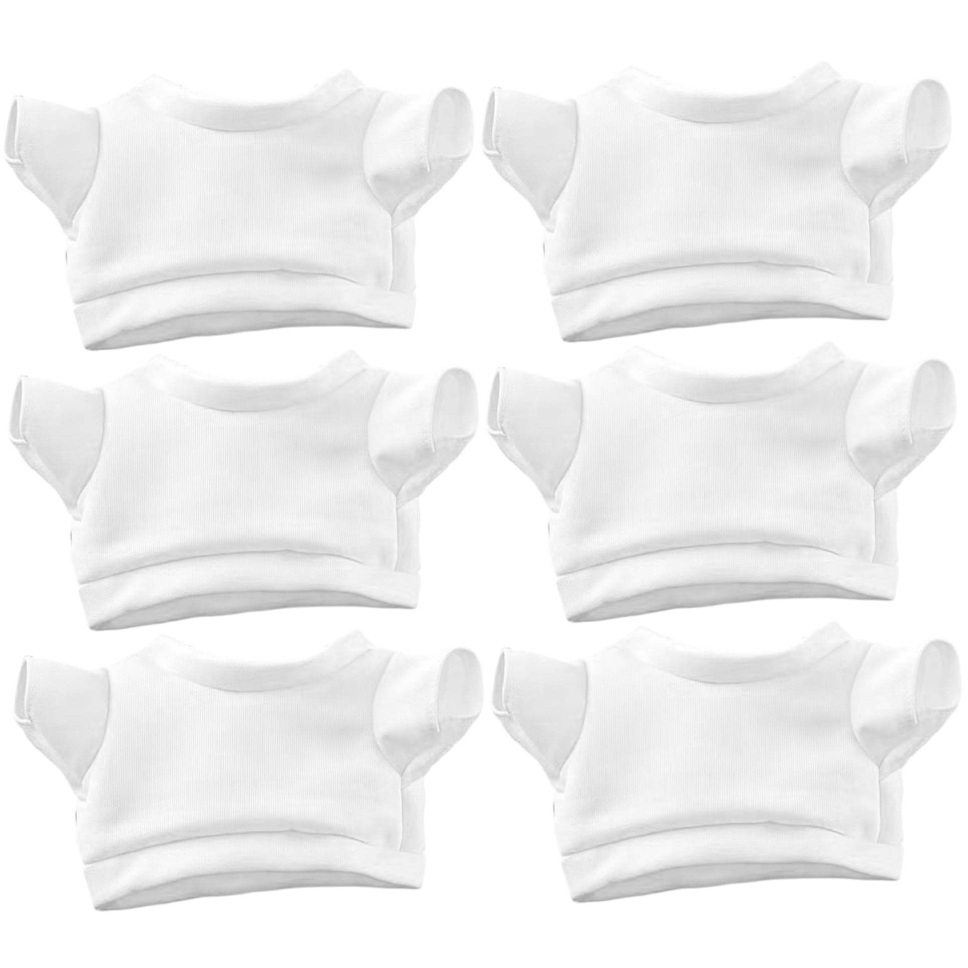 Teddy Bear Clothes, 6PCS Shirt Fit 12 Inch Stuffed Animal DIY for Plush Toy