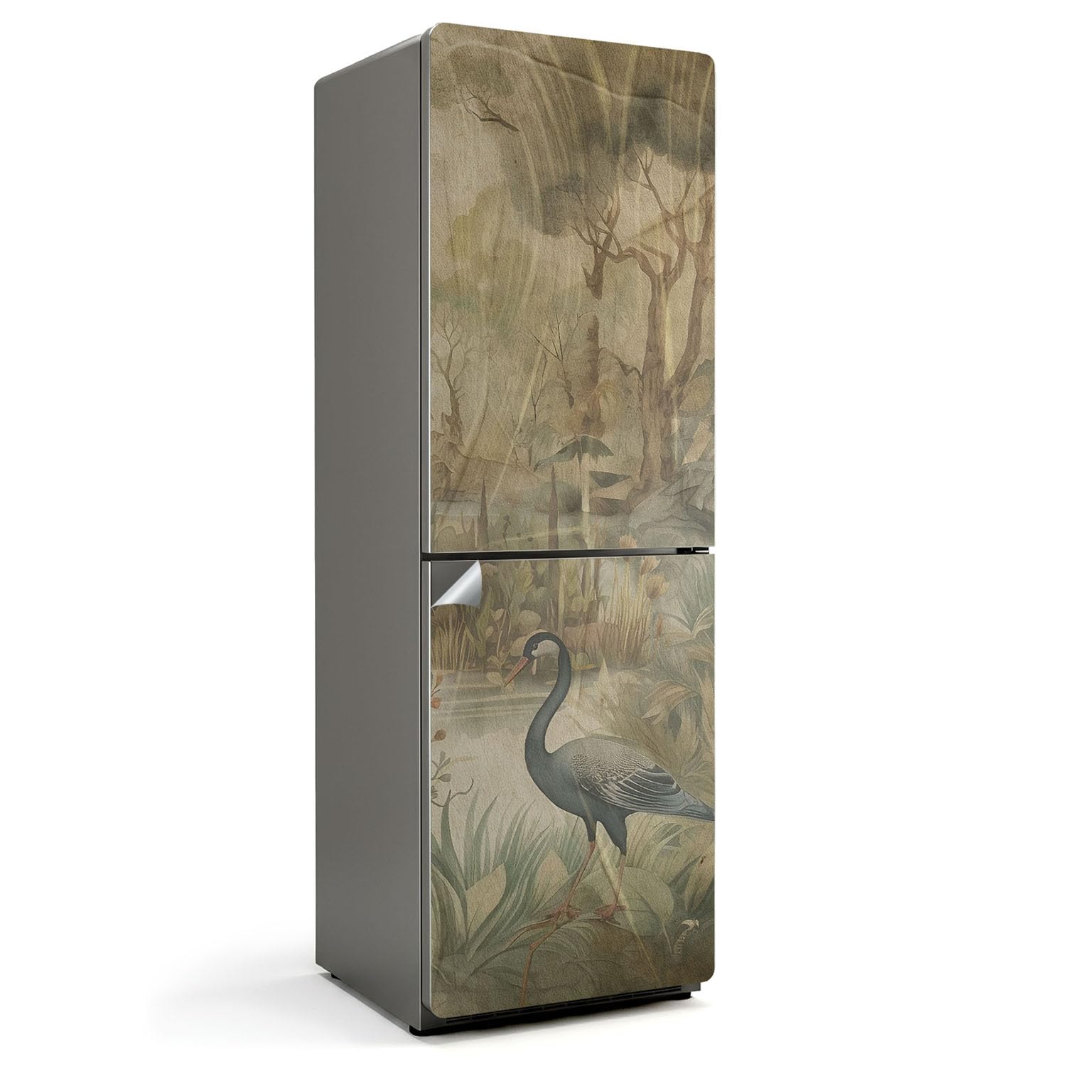Stickers pour Réfrigérateur 60x180 cm Cuisine Décalcomanie Oiseau