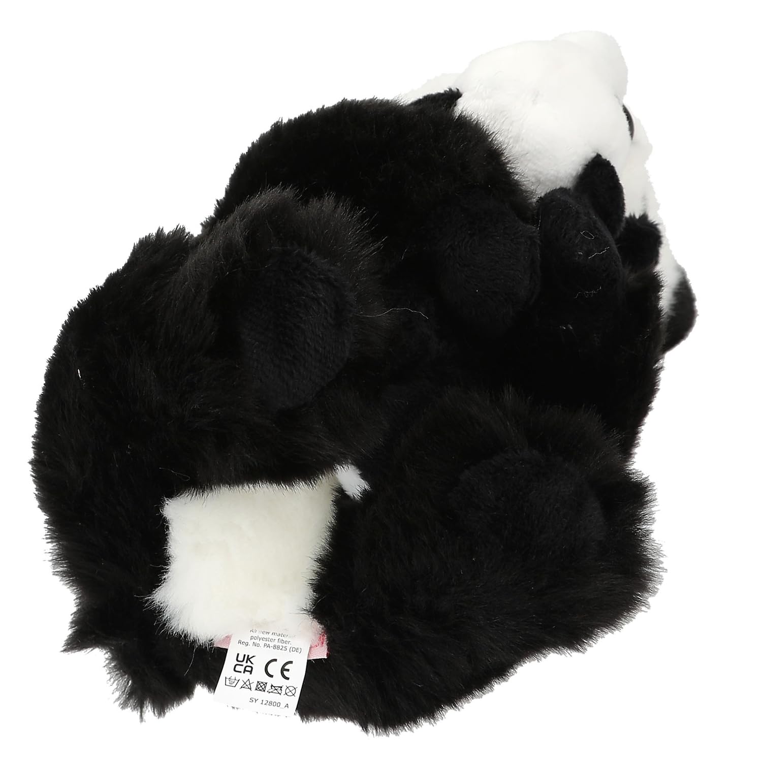 Depesche 12800 TOPModel - Plüschtier Panda Mama und Baby, mit weichem Fell in Schwarz-Weiß und Klettverschluss an den Händen des großen Kuscheltiers