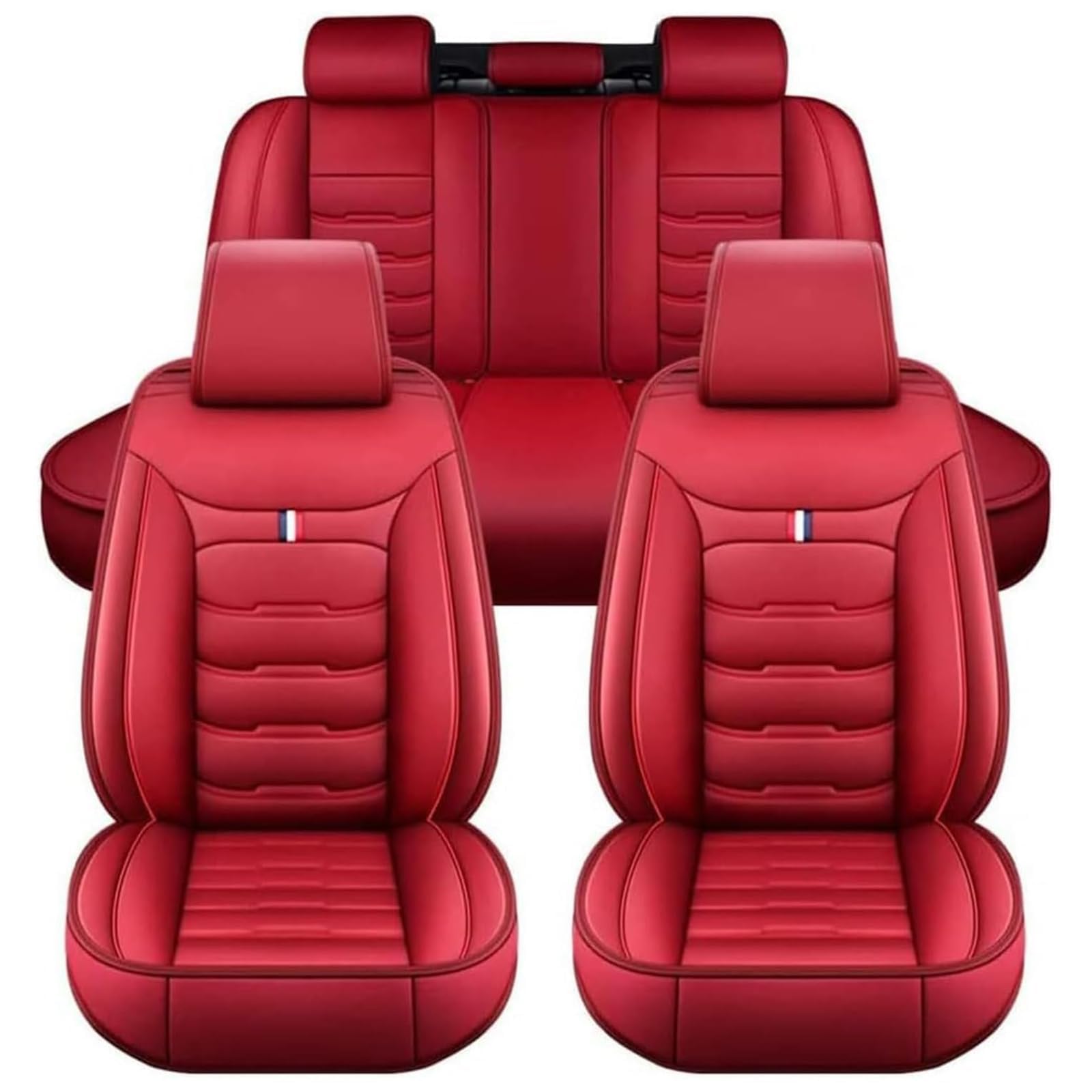 TFIUMCRGW For Toyota C-HR CHR Hybrid/C-HR EV B-Hybrid/2016-2023 Car Seat Covers Full Set, Breathable Faux Leather Seat Protectors, Waterproof Automotive Seat Guards,C