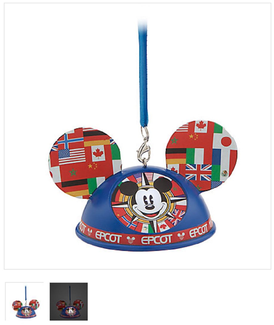Buy Mickey Mouse Epcot World Showcase LightUp Ear Hat Ornament Walt
