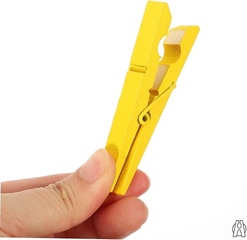 Miniatura 6 de Clavijas para ropa, 30 unidades, pinzas de madera, pinzas de ropa, pinzas de madera amarilla, diseño de bambú