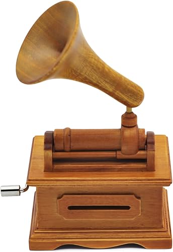 Miniatura 4 de Caja de música Gramófono Make Your Own Canción de madera con Wingo regalo