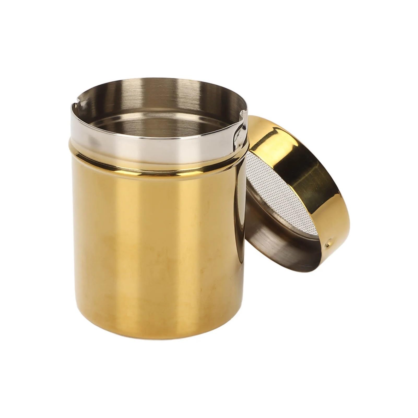 Aspersor de Polvo Acero Inoxidable 3 Piezas para Casa | Coctelera de azúcar for cocina, suministros de cocina, lata agitadora de polvo
