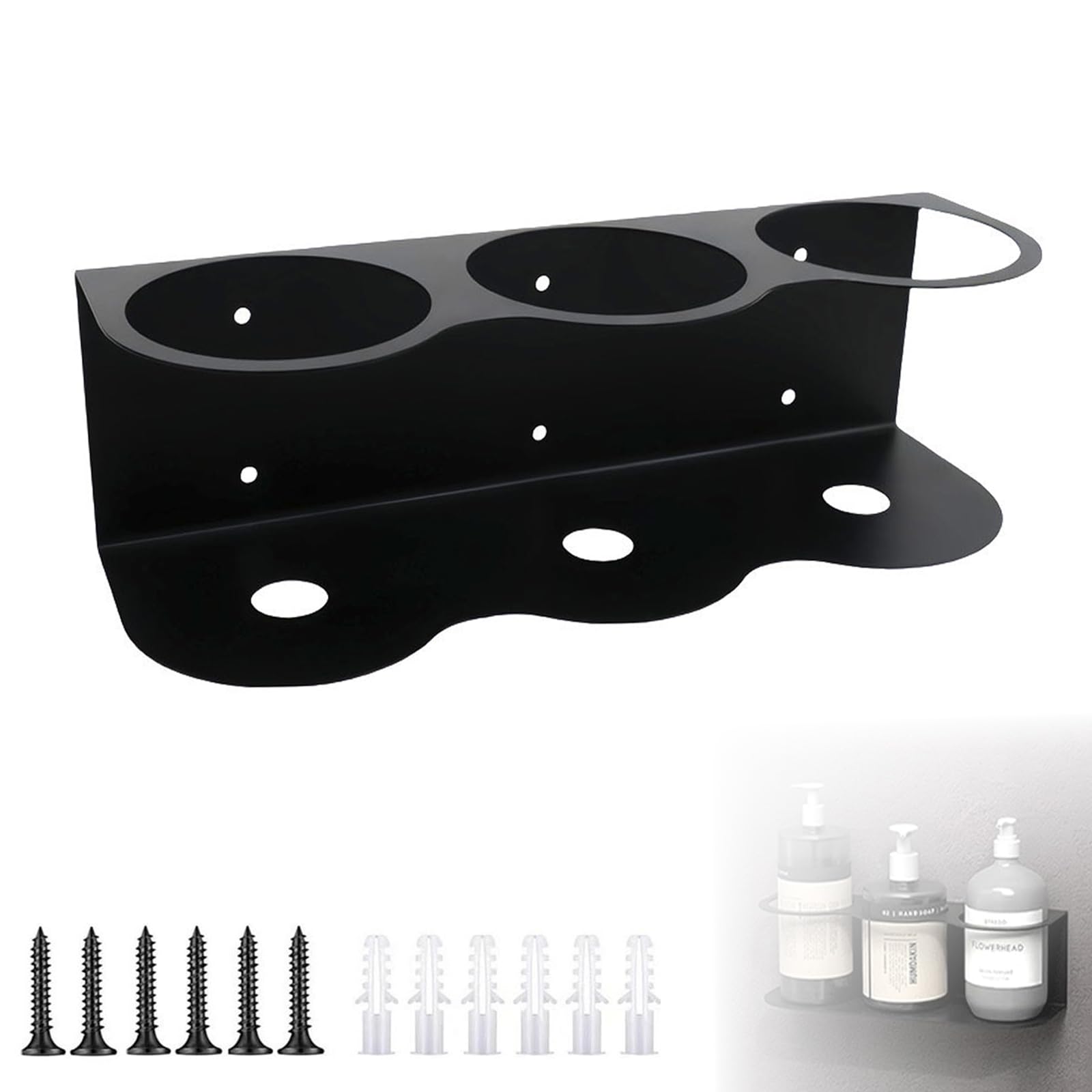 Bombolette Spray Portabottiglie Spray, Porta Lattine, Porta Bombolette Spray, Supporto per Bomboletta Spray, Accessorio per Attrezzi ad Aria Compressa per Garage Officina (3 Slot)